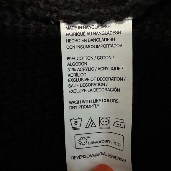 New Men's Size XXL Izod Black Quarter Zip Sweater Amazing Glaze Winter Knit NWOT - Picture 10 of 16